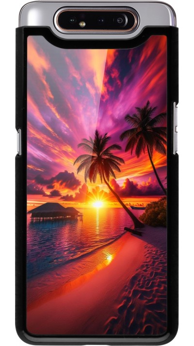 Samsung Galaxy A80 Case Hülle - Malediven Abenddämmerung Glückseligkeit