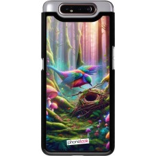 Samsung Galaxy A80 Case Hülle - Vogel Nest Wald