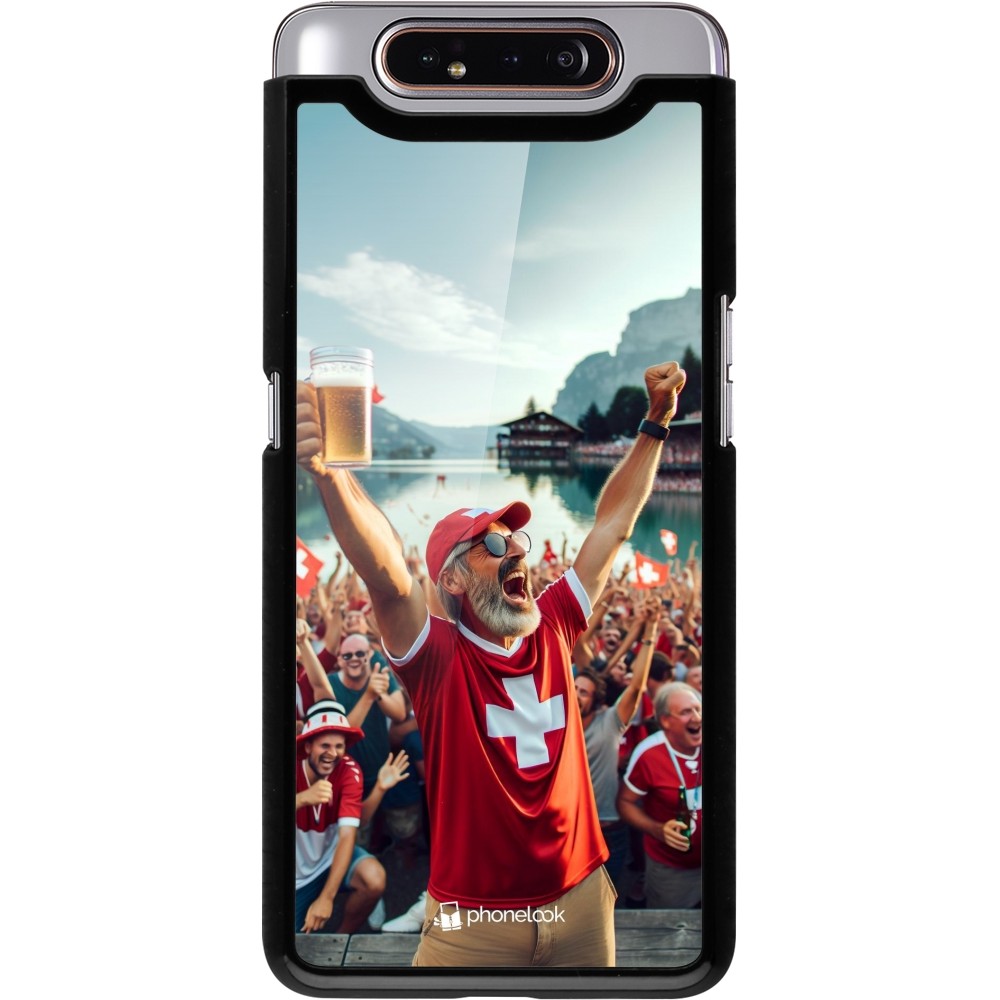 Samsung Galaxy A80 Case Hülle - Schweizer Sieg Fanzone Euro 2024