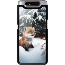 Samsung Galaxy A80 Case Hülle - Weihnachten 2023 Fuechslein Tanne