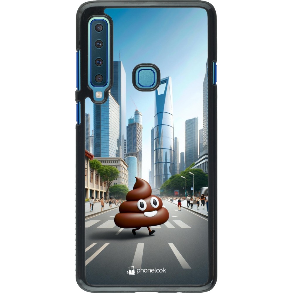 Samsung Galaxy A9 Case Hülle - Kackhaufen Emoji Spaziergang