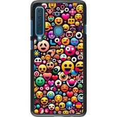 Samsung Galaxy A9 Case Hülle - Emoji Mix Farbe