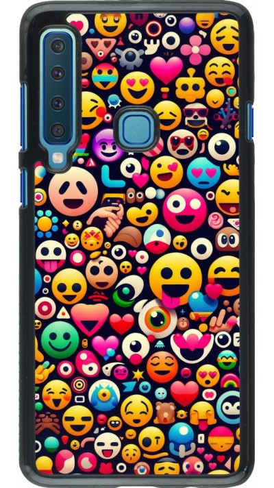 Samsung Galaxy A9 Case Hülle - Emoji Mix Farbe