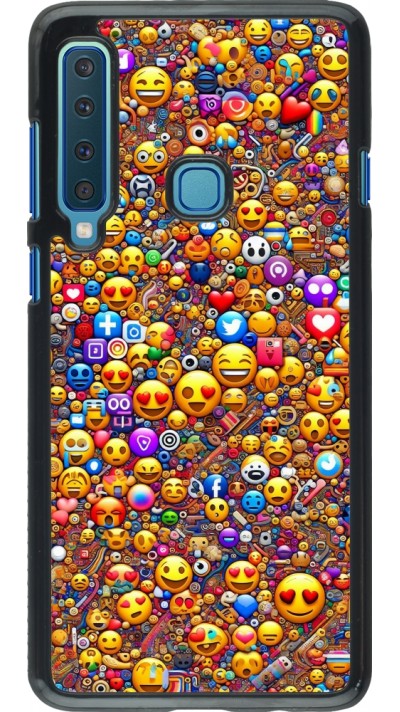 Samsung Galaxy A9 Case Hülle - Emoji gemischt