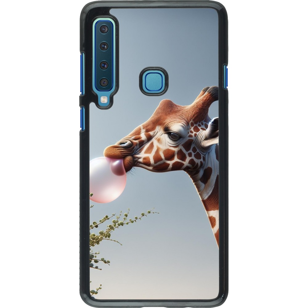 Samsung Galaxy A9 Case Hülle - Giraffe mit Blase