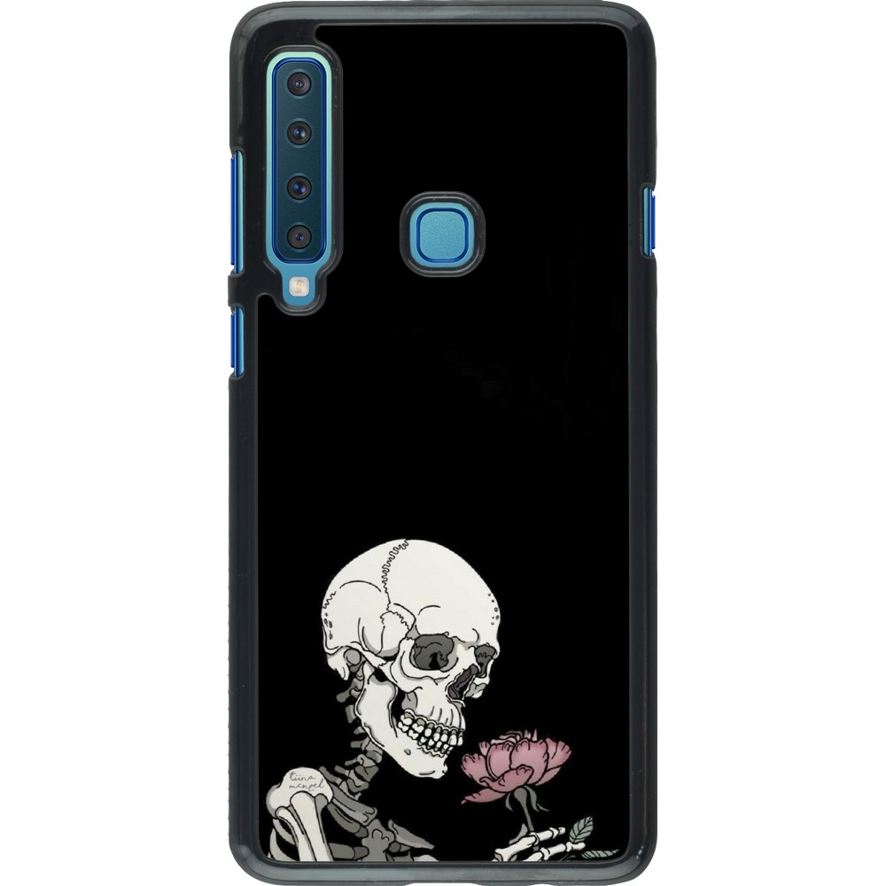 Samsung Galaxy A9 Case Hülle - Halloween 2023 rose and skeleton