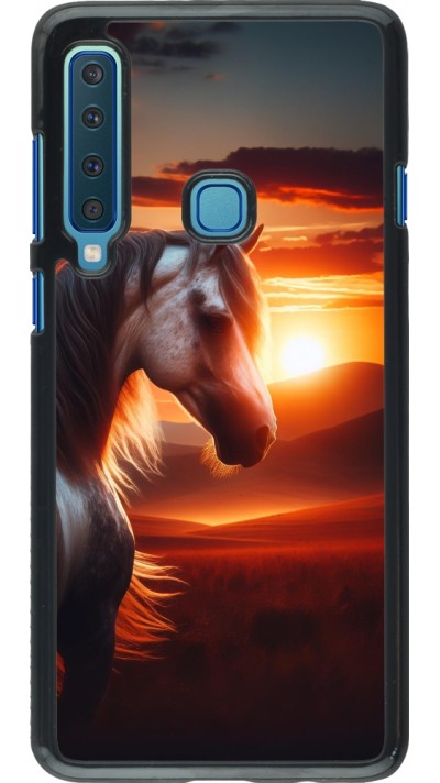 Samsung Galaxy A9 Case Hülle - Majestätischer Sonnenuntergang Pferd