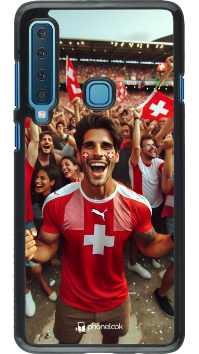 Samsung Galaxy A9 Case Hülle - Schweizer Fan Euro 2024