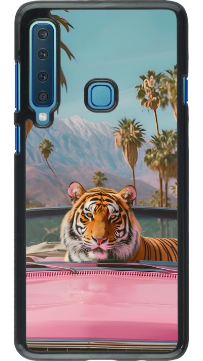 Samsung Galaxy A9 Case Hülle - Tiger Auto rosa