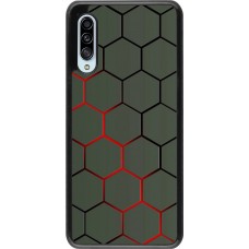 Hülle Samsung Galaxy A90 5G - Geometric Line red