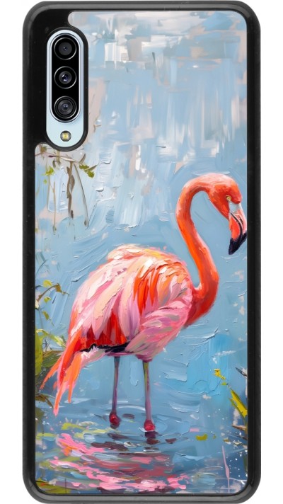 Samsung Galaxy A90 5G Case Hülle - Paint Flamingo