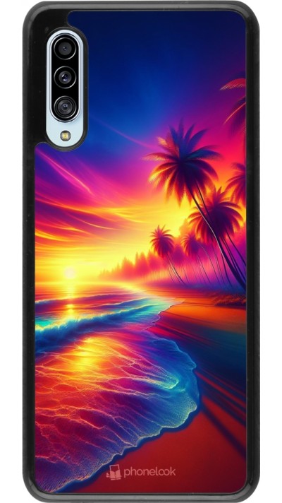 Samsung Galaxy A90 5G Case Hülle - Strand Sonnenuntergang auffällig