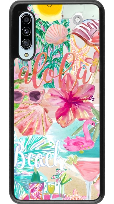 Samsung Galaxy A90 5G Case Hülle - Preppy Collage Aloha