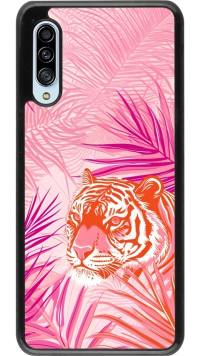 Samsung Galaxy A90 5G Case Hülle - Tiger Palmen rosa