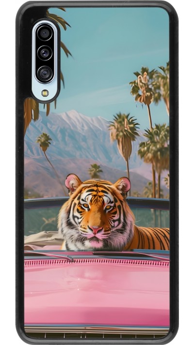 Samsung Galaxy A90 5G Case Hülle - Tiger Auto rosa