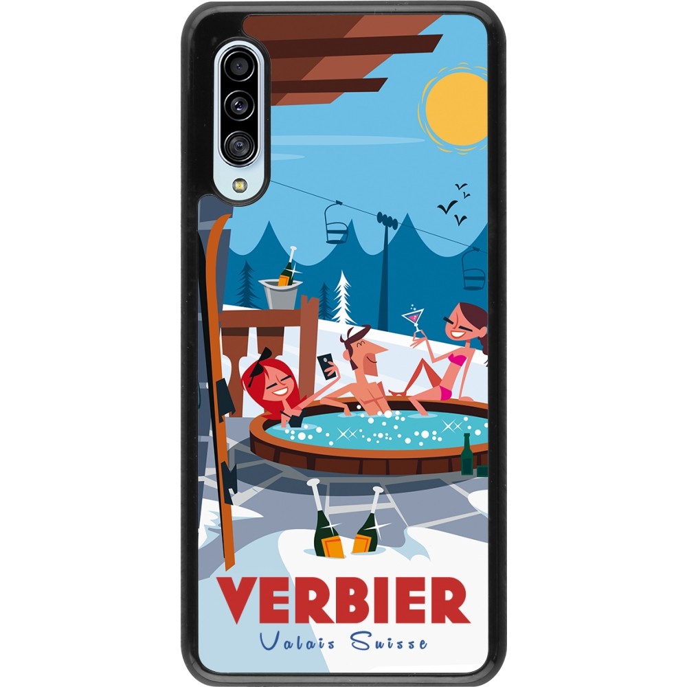 Samsung Galaxy A90 5G Case Hülle - Verbier Mountain Jacuzzi