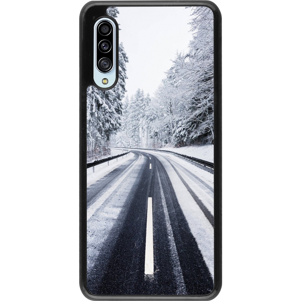 Samsung Galaxy A90 5G Case Hülle - Winter 22 Snowy Road