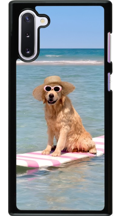 Samsung Galaxy Note 10 Case Hülle - Summer Dog on Paddle