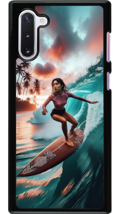 Samsung Galaxy Note 10 Case Hülle - Surferin aus Bali