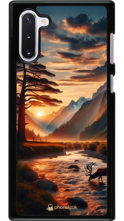 Samsung Galaxy Note 10 Case Hülle - Tal Sonnenuntergang Hirsch Baum