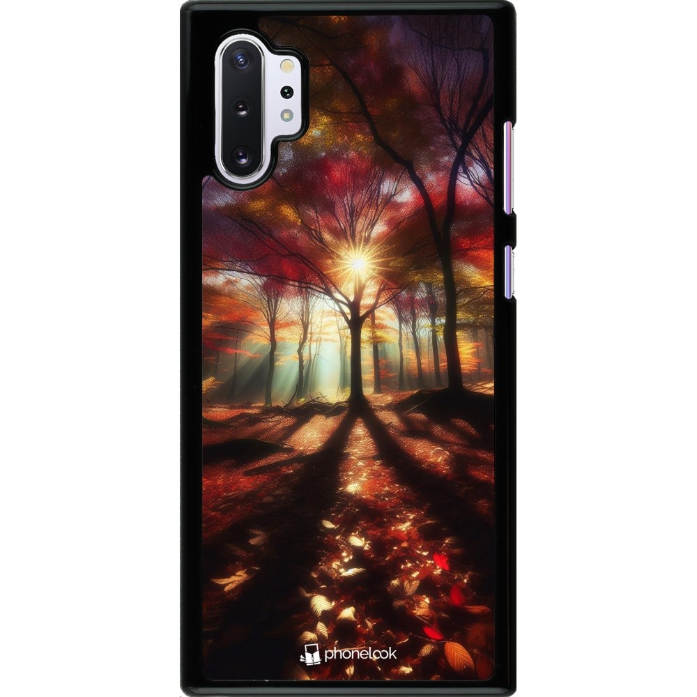 Samsung Galaxy Note 10+ Case Hülle - Herbstlicher goldener Glanz