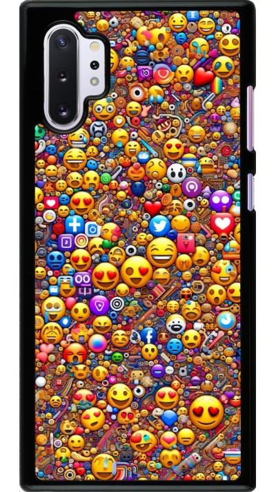 Samsung Galaxy Note 10+ Case Hülle - Emoji gemischt