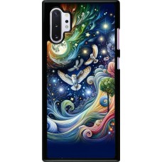 Samsung Galaxy Note 10+ Case Hülle - Fliegender Blumen-Eule