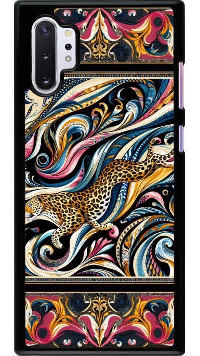 Samsung Galaxy Note 10+ Case Hülle - Leopard Abstrakte Kunst