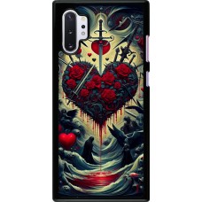 Samsung Galaxy Note 10+ Case Hülle - Dunkle Liebe Herz Blut