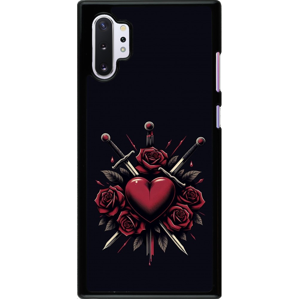 Samsung Galaxy Note 10+ Case Hülle - Valentine 2024 gothic love