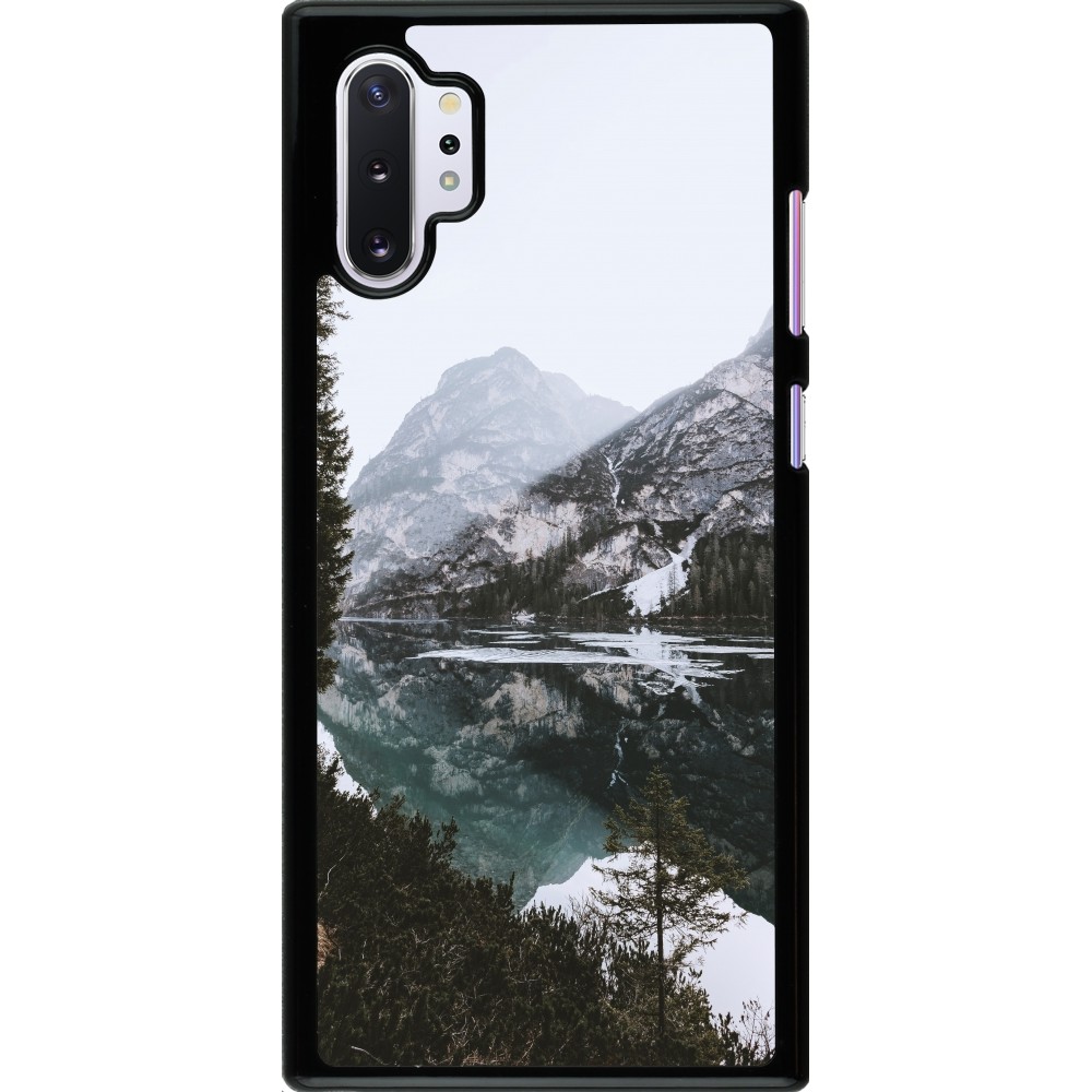 Samsung Galaxy Note 10+ Case Hülle - Winter 22 snowy mountain and lake