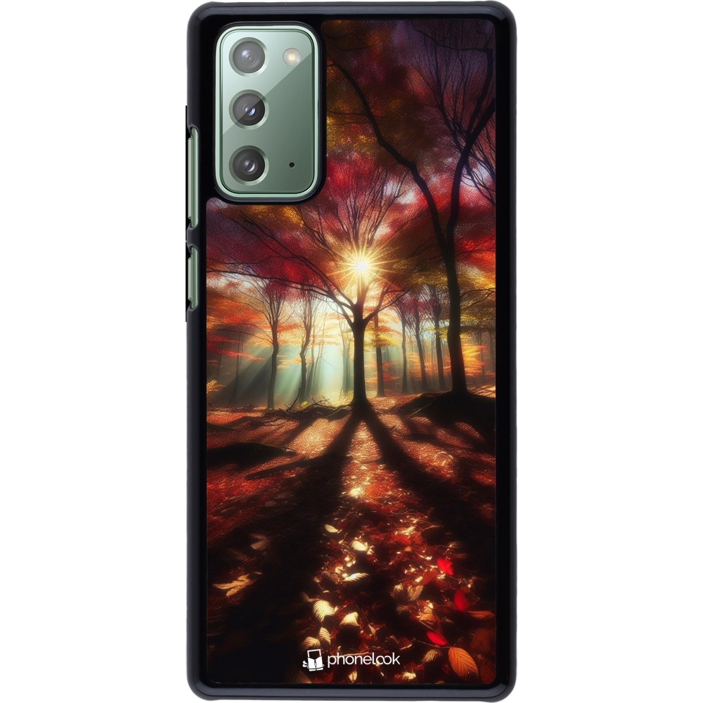 Samsung Galaxy Note 20 Case Hülle - Herbstlicher goldener Glanz