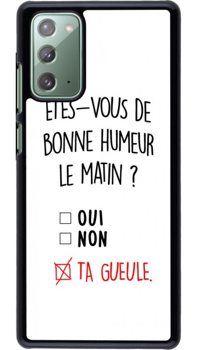 Hülle Samsung Galaxy Note 20 - Bonne humeur matin