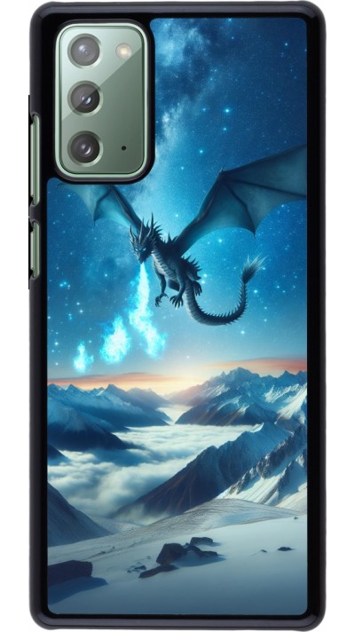 Samsung Galaxy Note 20 Case Hülle - Drache nächtliche Berg