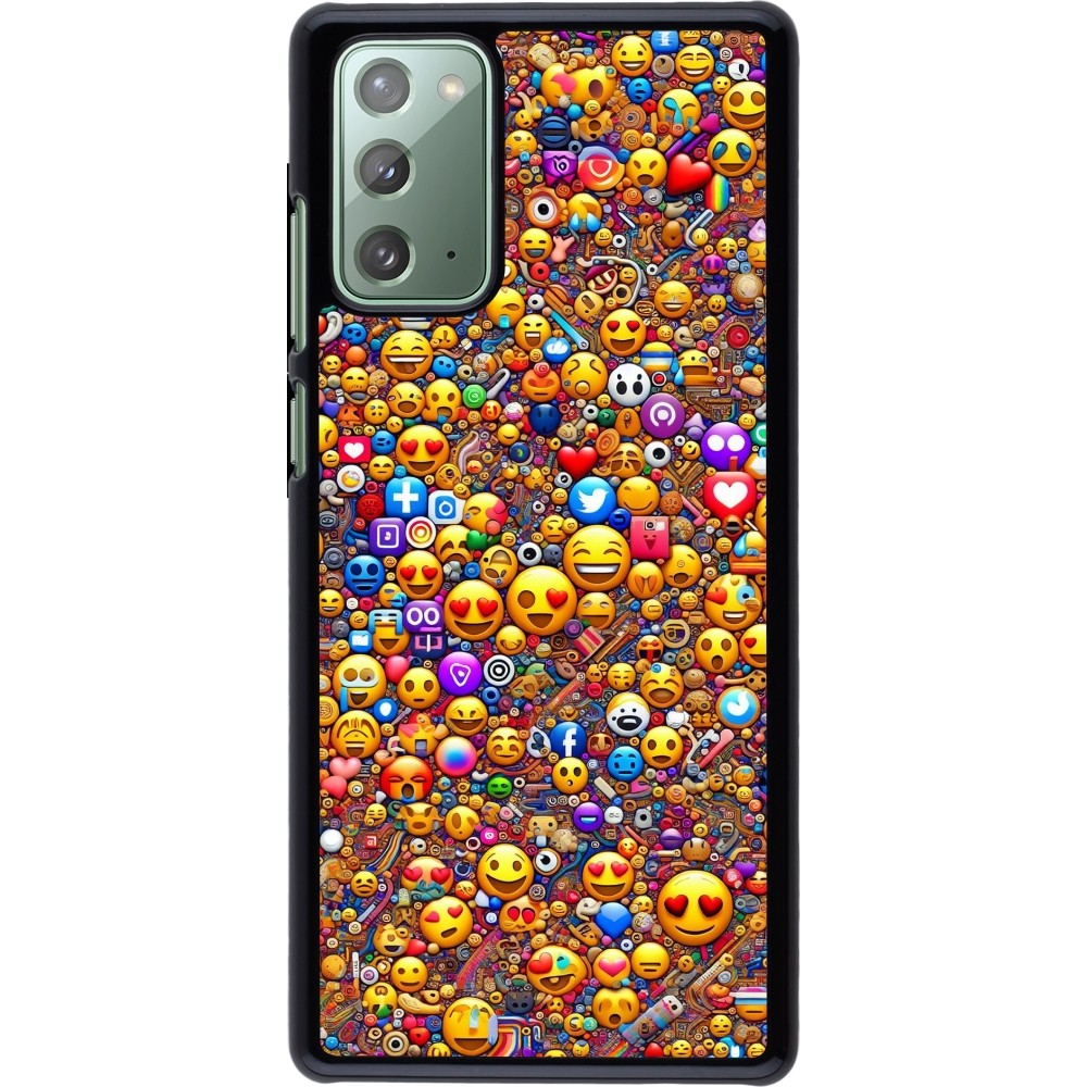 Samsung Galaxy Note 20 Case Hülle - Emoji gemischt