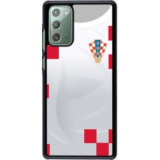 Samsung Galaxy Note 20 Case Hülle - Kroatien 2022 personalisierbares Fussballtrikot