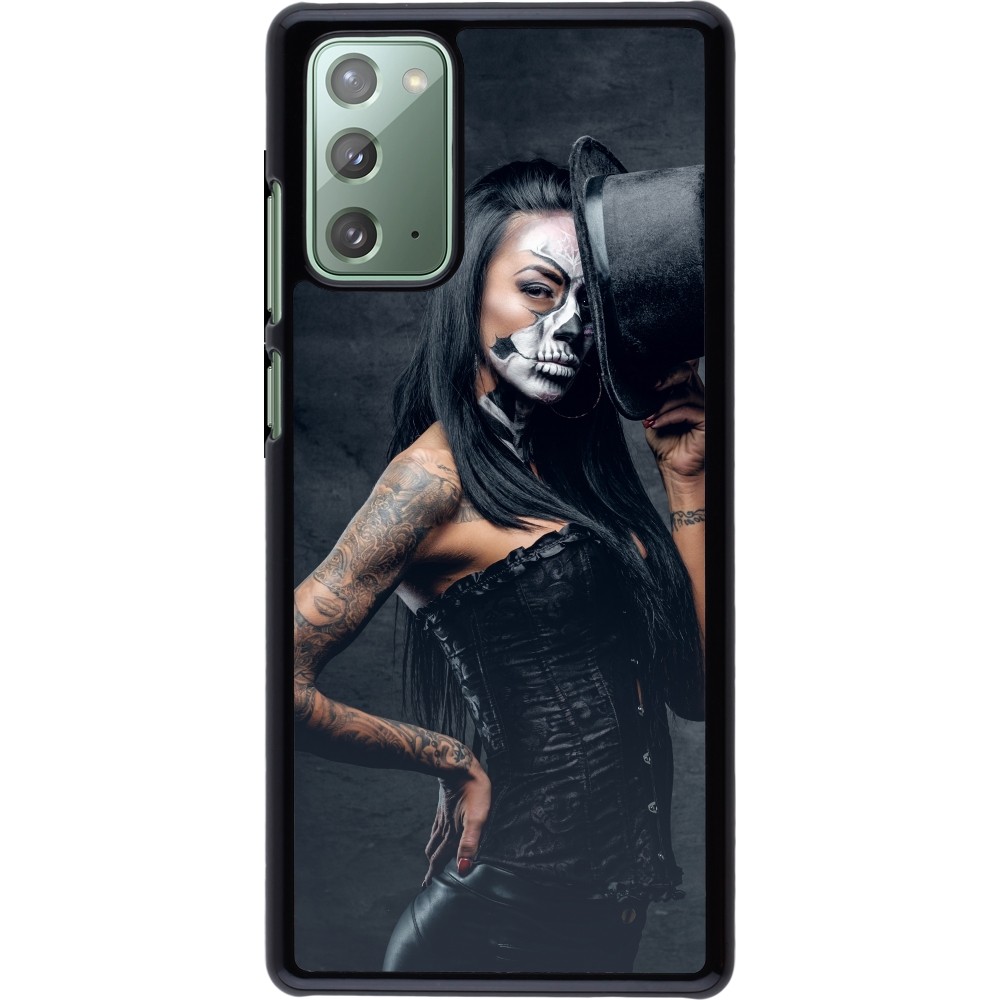 Samsung Galaxy Note 20 Case Hülle - Halloween 22 Tattooed Girl