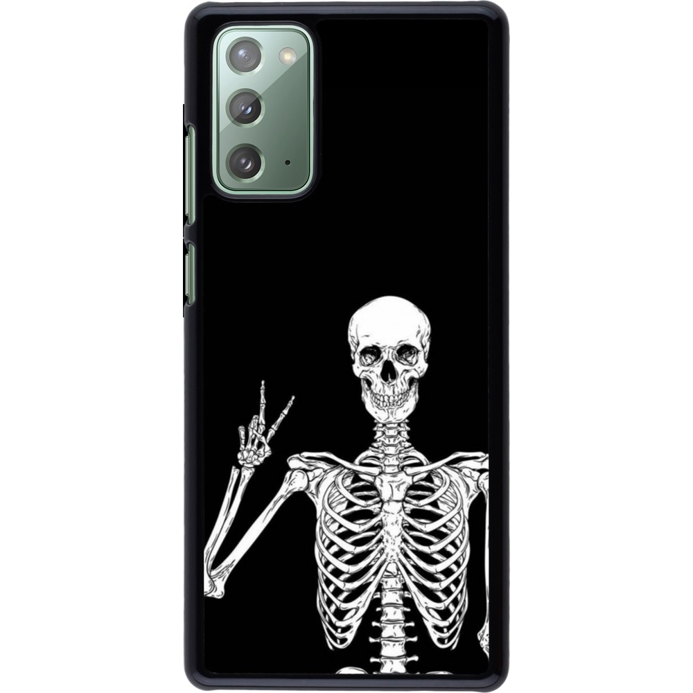 Samsung Galaxy Note 20 Case Hülle - Halloween 2023 peace skeleton