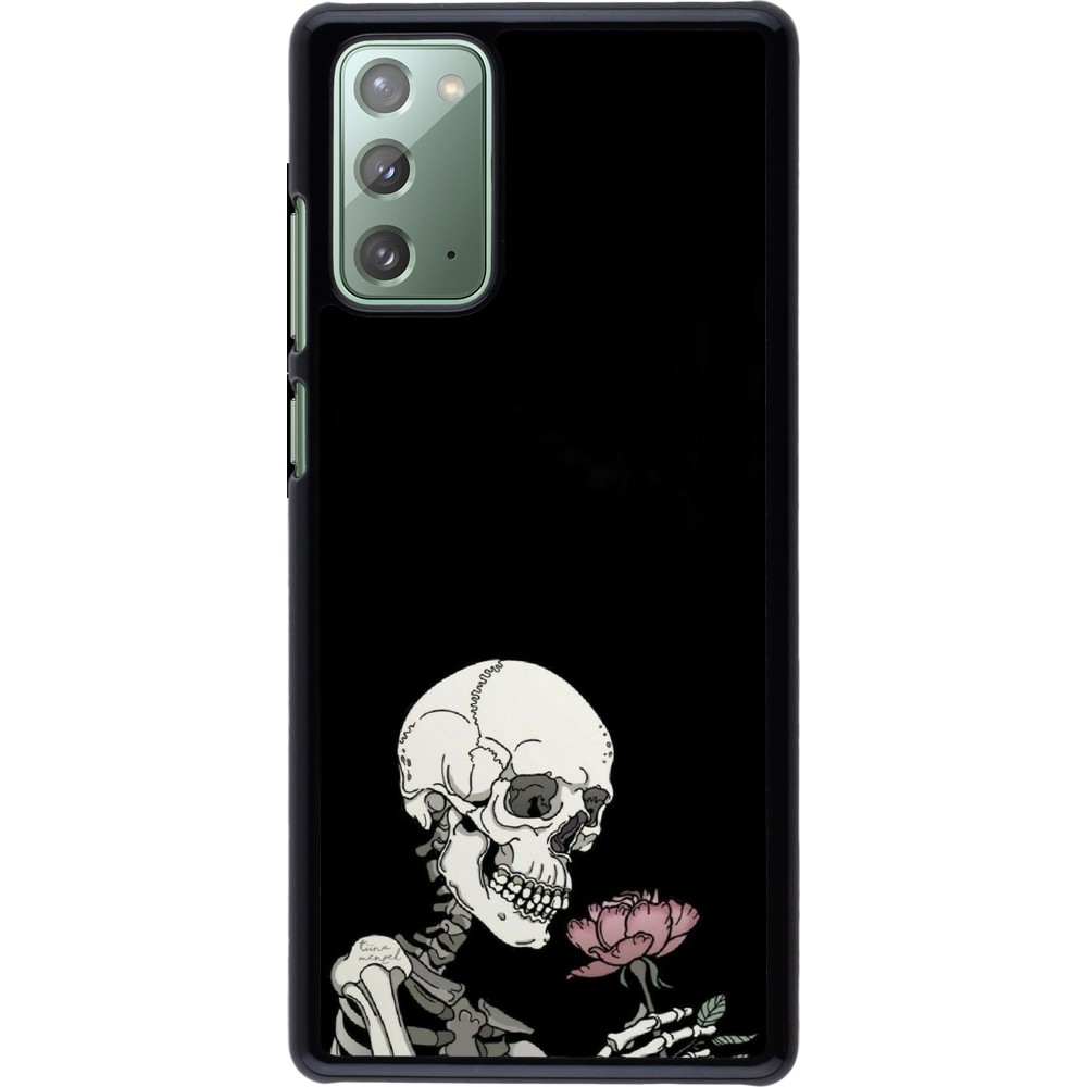 Samsung Galaxy Note 20 Case Hülle - Halloween 2023 rose and skeleton