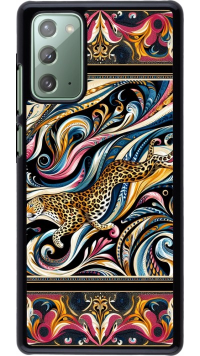 Samsung Galaxy Note 20 Case Hülle - Leopard Abstrakte Kunst