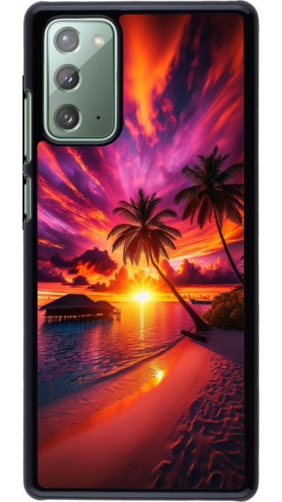 Samsung Galaxy Note 20 Case Hülle - Malediven Abenddämmerung Glückseligkeit