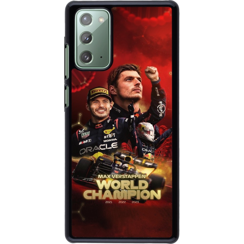 Samsung Galaxy Note 20 Case Hülle - Max Verstappen Champion 2023