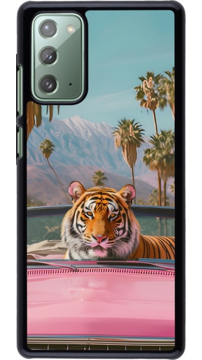 Samsung Galaxy Note 20 Case Hülle - Tiger Auto rosa