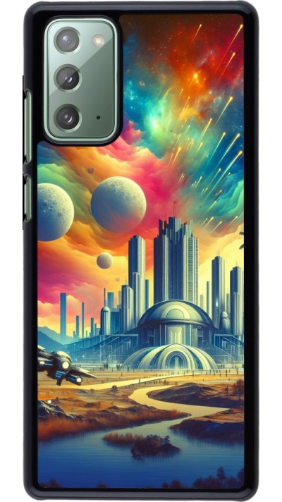 Coque Samsung Galaxy Note 20 - Ville extra-dôme futuriste