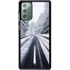 Samsung Galaxy Note 20 Case Hülle - Winter 22 Snowy Road