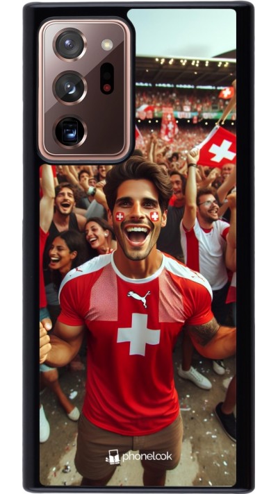 Samsung Galaxy Note 20 Ultra Case Hülle - Schweizer Fan Euro 2024