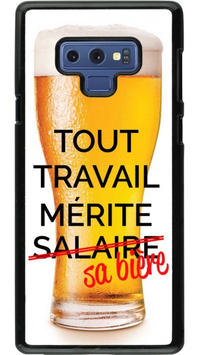 Coque Samsung Galaxy Note9 - Tout travail mérite sa bière