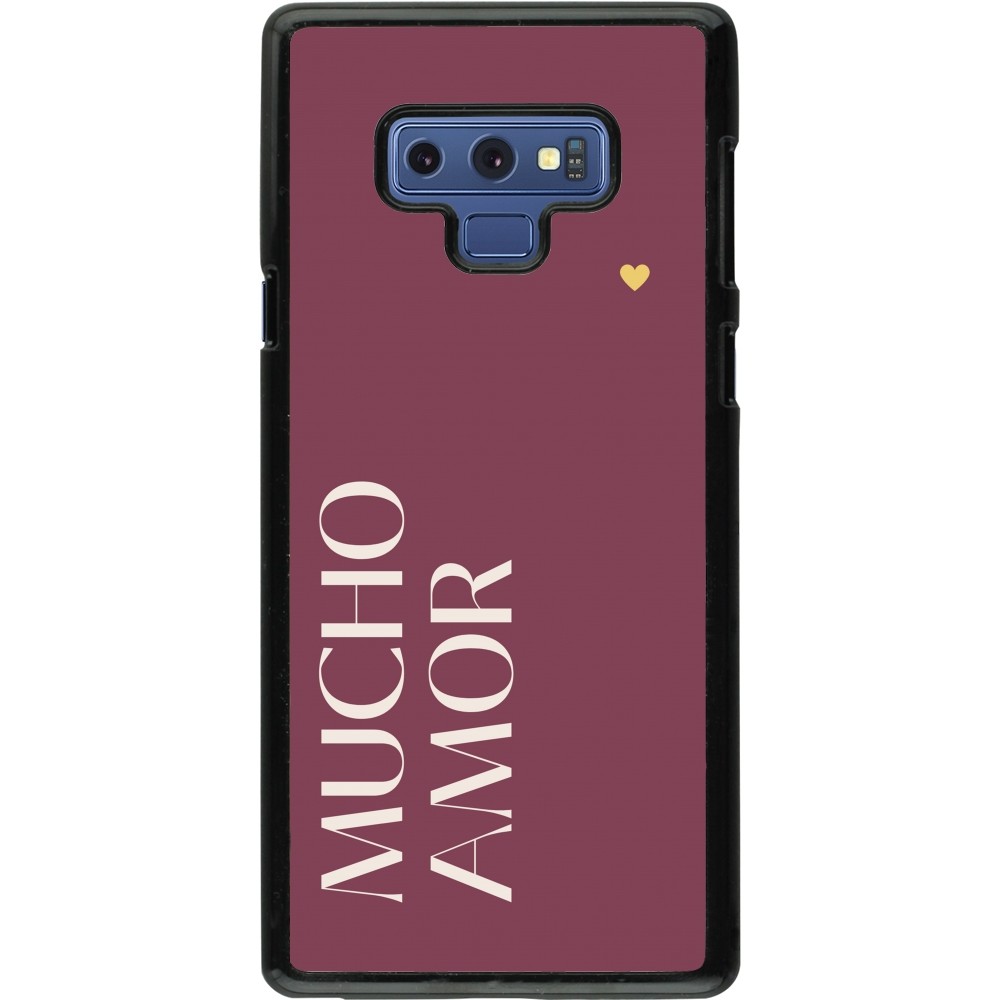 Samsung Galaxy Note9 Case Hülle - Valentine 2024 mucho amor rosado