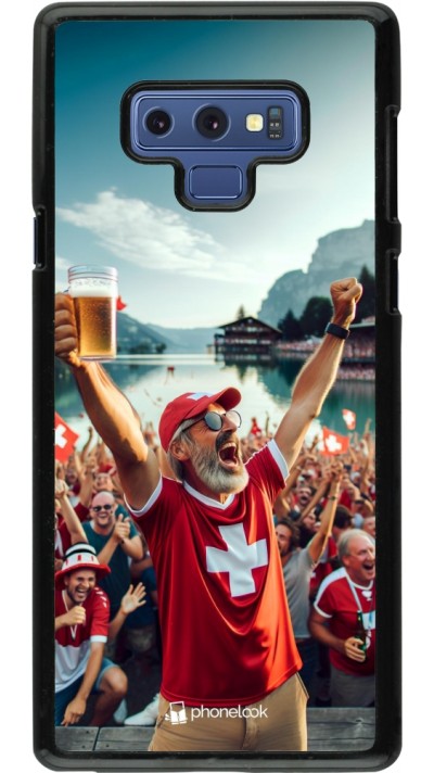 Samsung Galaxy Note9 Case Hülle - Schweizer Sieg Fanzone Euro 2024