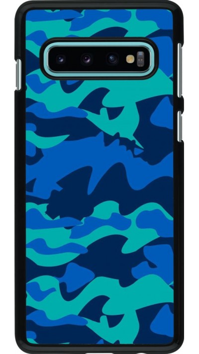 Hülle Samsung Galaxy S10 - Camo Blue